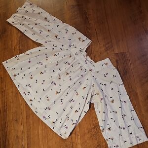 Madewell White with Floral Print Top. Size Small.